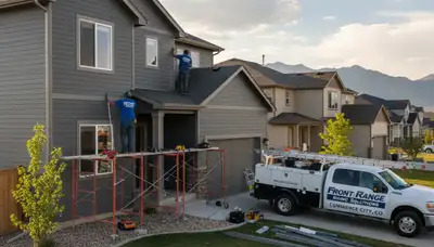 Professional vinyl siding installation on home exterior in Aurora, CO