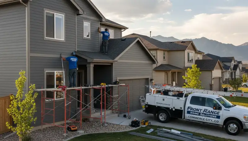 Professional vinyl siding installation on home exterior in Aurora, CO