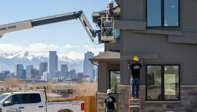 Professional vinyl siding installation on home exterior in Aurora CO