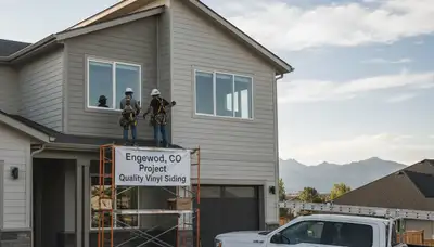 Professional vinyl siding installation on home exterior in Aurora, CO