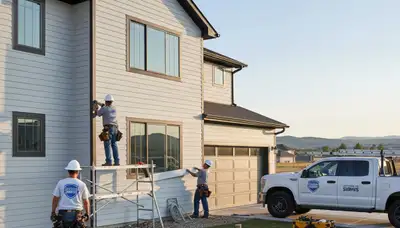 Professional vinyl siding installation on home exterior in Aurora, CO