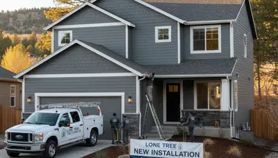 Professional vinyl siding installation on home exterior in Aurora, CO