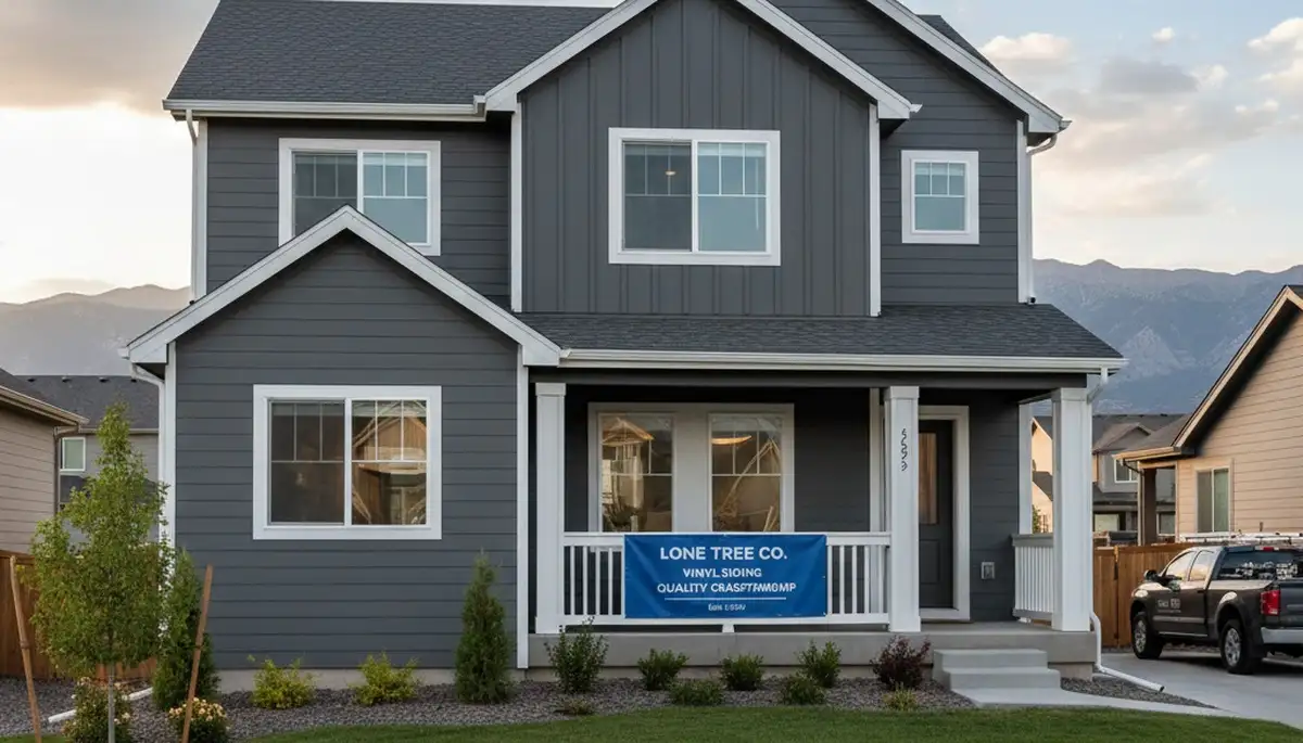 Vinyl siding installation on Aurora CO home exterior by local siding contractors