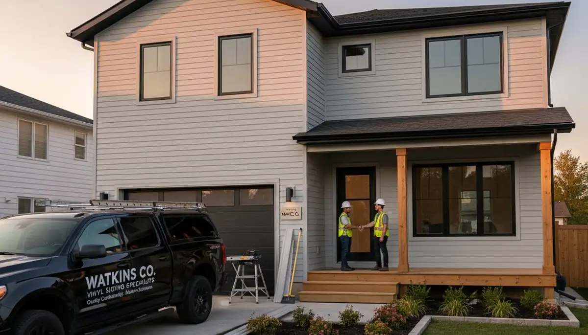 Vinyl siding installation on Aurora CO home exterior by local siding contractors
